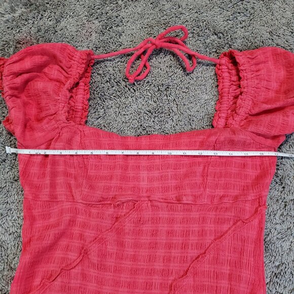 Free People Free Est Endless Summer Elle Miami Beet Pink/Red Mini Dress - M - Picture 4 of 8
